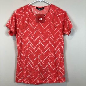The North Face Orange Flashdry Athletic Top M NWT